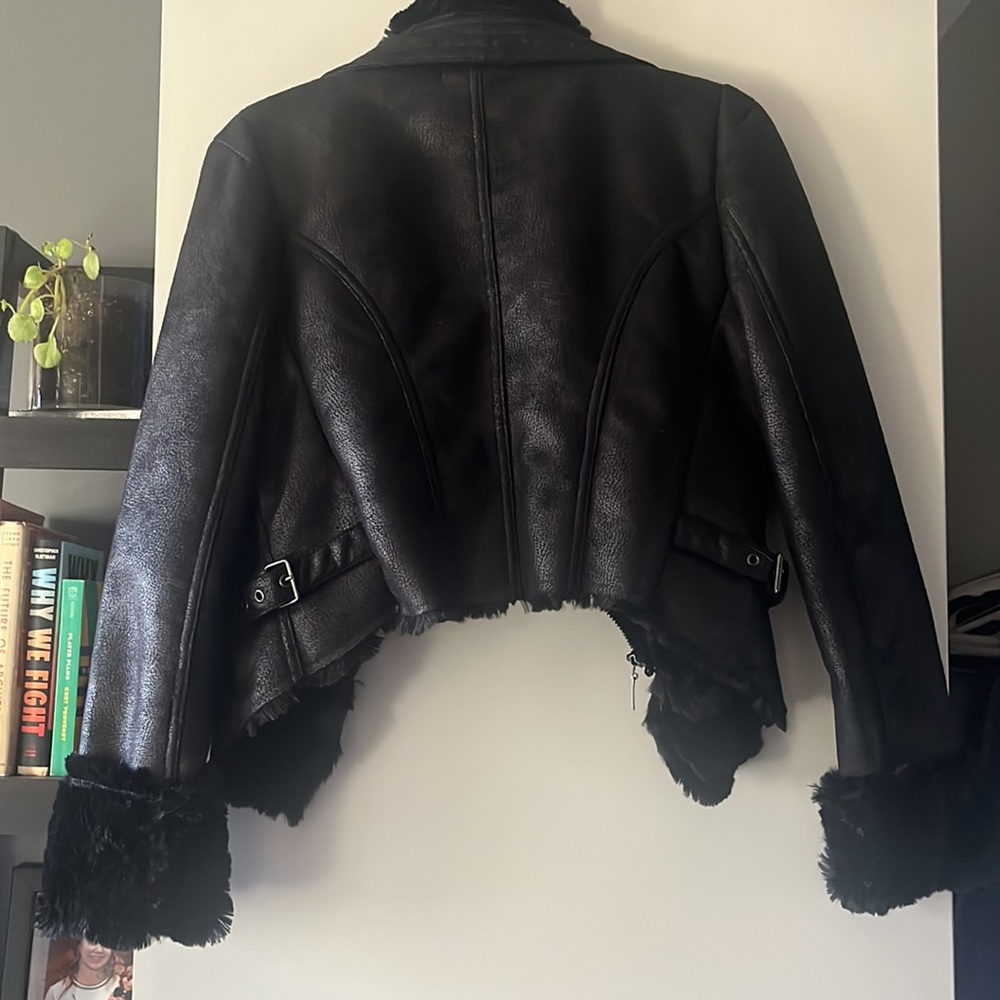 Faux suede and fur timed jacket - Picture 4 of 6